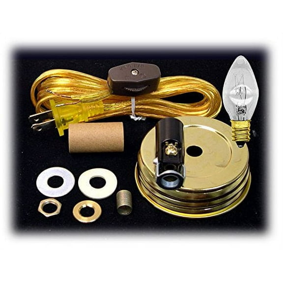 National Artcraft Mason Jar Lamp Kit Makes a Unique Lamp or Accent Light
