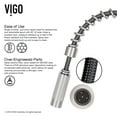 thumbnail image 6 of Vigo Pull-Out Spray Kitchen Faucet with Deck Plate, Stainless Steel, 6 of 9