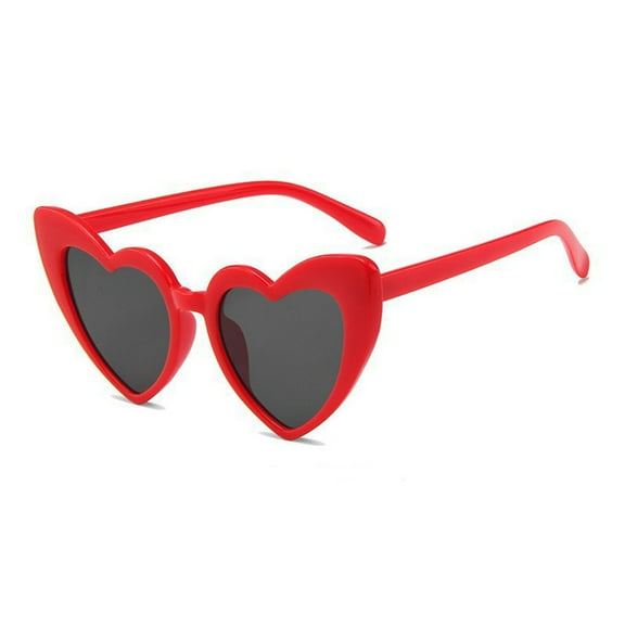Vintage Eye Sunglasses Heart Shaped High Translucency Lens Trendy Retro Decorative Cosplay Sun Glasses for Women