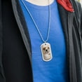 thumbnail image 3 of Bulldog Dog Breed Military Dog Tag Pendant Necklace with Chain, 3 of 5