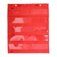 thumbnail image 3 of Pocket Chart, Polyester PVC 5 Rows Schedule Pocket Chart  For Activities For Kids For School Red, 3 of 8