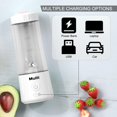 thumbnail image 3 of Portable blender, charging personal mixer, for making shakes and smoothies, mini blender with six blades, suitable for baby food, travel, gym., 3 of 5