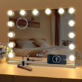 thumbnail image 1 of Led Mirror Usb Makeup With Lights Lighted 14 Bulbs 3 Lighting Modes, 1 of 5