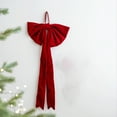 thumbnail image 6 of Yucurem Large Christmas Bow Ornament for Xmas Tree Topper, Velvet Giant Wreath Bows Ribbon for Christmas Birthday Wedding Party Home Outdoor Indoor Hanging Decor (35.43inch), 6 of 6