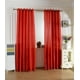 thumbnail image 3 of Cortina de ventana Macarena Panel jacquard 100x200cm Moderna roja, 3 of 8