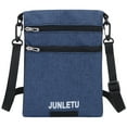 thumbnail image 3 of JUNLETU Travel Neck Pouch Neck Wallet Stash Passport Holder for Men and Women, 3 of 7