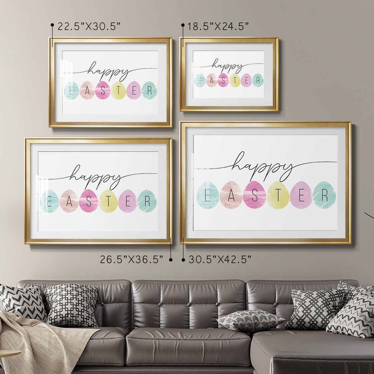 Happy Easter Premium Framed Print - Ready to Hang