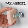 thumbnail image 5 of Set de Jabonera Magnética con Ventosa - Jabonera Magnética de Pared para Ducha - Soporte de Pared de Acero Inoxidable sin Taladrar Baño Cocina WC ER, 5 of 5
