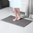thumbnail image 5 of Alfombra de baño antideslizante 50x80cm alfombra de chenilla de microfibra para baño gris, 5 of 5