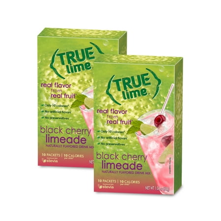 Drink Mix Cherry - True Lime Black Cherry Limeade Drink Mix, 1.06 Oz., 10 Count