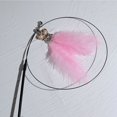 thumbnail image 2 of Cat Wand Suction Cup - Faux Feather Long Kitten Teaser Wand Pet Interactive Toy, 2 of 3