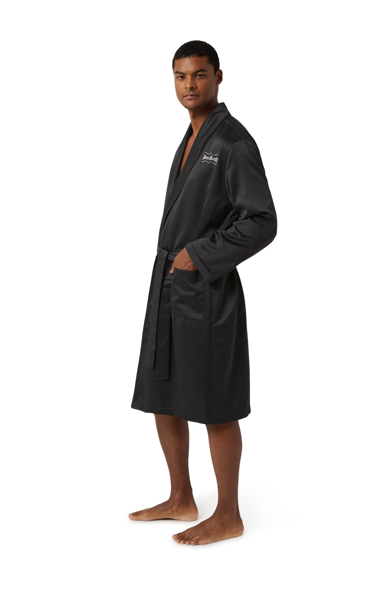 Dogg Supply by Snoop Dogg Mens Poly Satin Robe