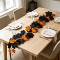 thumbnail image 5 of Kdkad Halloween Black Maple Leaf Vines, Artificial Fall Garland, Flexible Foliage Hanging Vines, Halloween Decorations for Porch, Fireplace, Railing, Table, Halloween Party Decor, 39In, 5 of 7