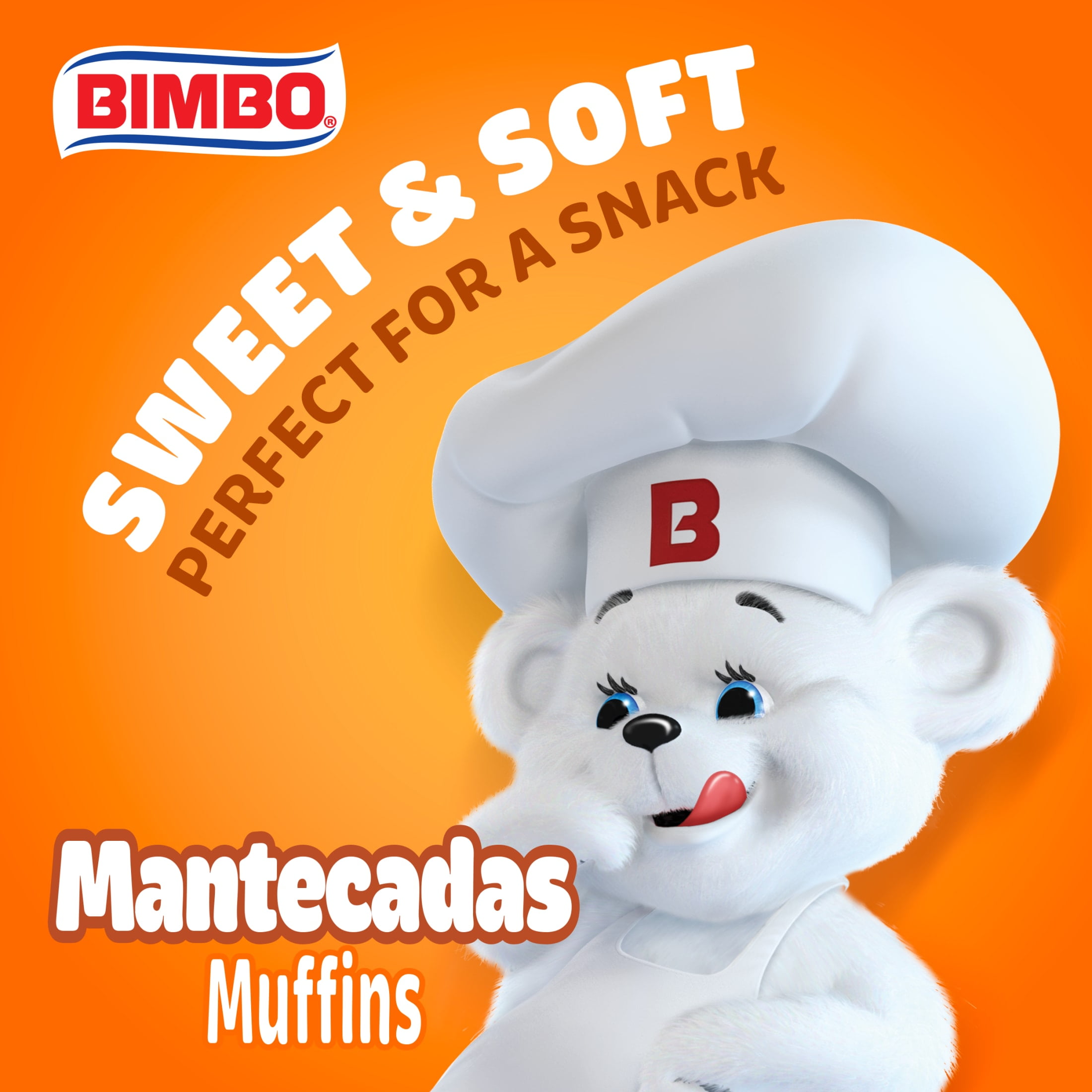 (2 pack) Bimbo Mantecadas Vanilla Muffins, 3 count, 11.10 oz
