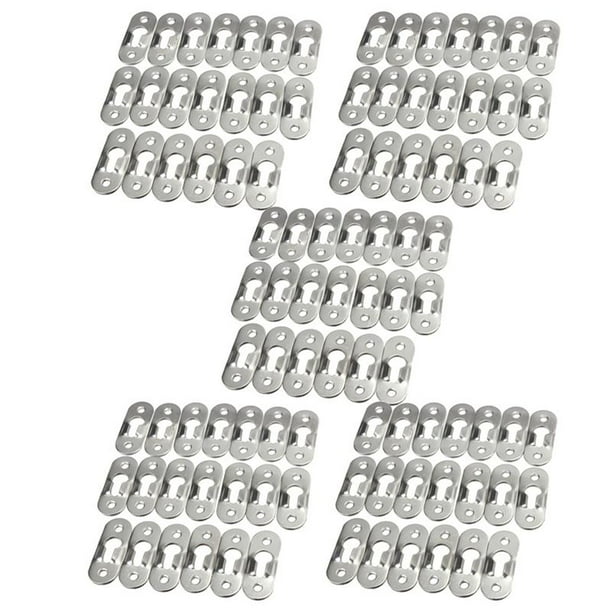 100Pzs 44mm Sujetadores Percha de Ojo de Cerradura de Metal Sujetador de Pintura Foto Imagen