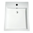thumbnail image 6 of Spa World LS-AZ124 20.5 x 17 in. Deux Series Ceramic Vessel Sink - White, 6 of 7