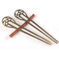 thumbnail image 3 of 2 Pcs Épingles à Cheveux Vintage Bronze en Forme de U pour Cheveux Longs (Bronze), 3 of 5