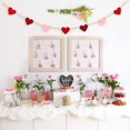 thumbnail image 4 of Guirnalda de San Valentín DAZONGE con cuentas de madera y corazones de fieltro, 4 of 6