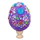 thumbnail image 1 of Huevo de Pascua con lentejuelas DIY, arte creativo de Pascua, regalo decorativo para fiestas de Pascua. Violeta, 1 of 9