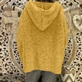 thumbnail image 2 of Wirziis Ugly Christmas Sweater for Women,Women's Plus Size Casual Loose Hooded Long Sleeved Sweater Solid Color Top Gifts for Women, 2 of 4