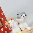 thumbnail image 2 of Lindo soporte para teléfono inteligente con forma de gato, seguro, de PVC, versátil, para escritorio, con dibujos de gato, para teléfonos móviles., 2 of 5