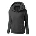 thumbnail image 2 of PFRNLF Womens Fuzzy Sherpa Hoodie Sweatshirts Winter Warm Loose Cozy Long Sleeve Hooded Pullover, 2 of 8