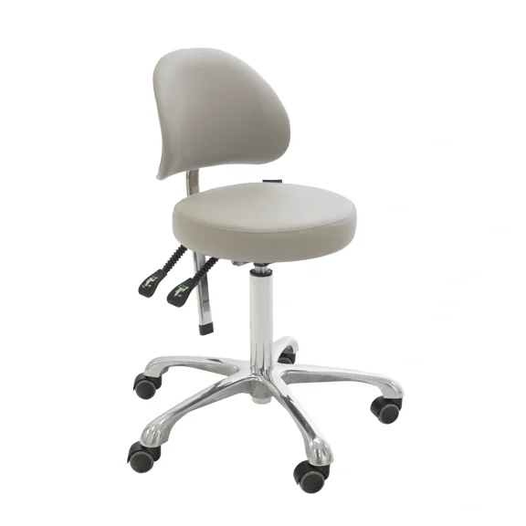 SKINACT Gold Series Esthetician Stool (Taupe)