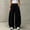 Black, variant on Wide Leg Sweatpants For Women Solid Tone Fold Over Waistband Pants Adjustable Drawstring Relaxed Fit Casual Sport Trousers