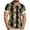 Z13 Yellow, variant on Erwazi Men's Hawaii Printed Cotton Linen Shirt Short Sleeve Collared Button Down Casual Shirt with Chest Pocket
