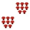 thumbnail image 1 of ZheElen Decorative And Easy-to-install Flower Pulls Knobs For Unique Touch Wide Range red 2Set, 1 of 6