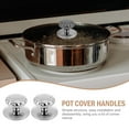 thumbnail image 4 of 2 Pcs Glass Saucepan Lid Knob Handle Replacement Pot Knobs Diamond Anti-scald Stainless Steel, 4 of 6