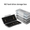 thumbnail image 2 of M.2 Hard Drive Holder with 2 Slots Antistatic Shockproof Waterproof Storage Box, 2 of 10