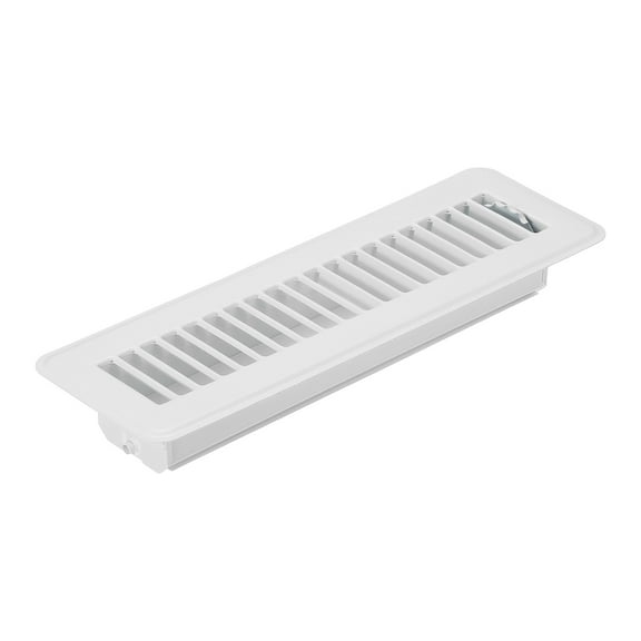 Uxcell 10 x 2 Inch Floor Register, 1pcs Heavy Duty Air Vent Cover Adjustable Floor Grates, White