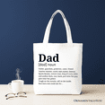 thumbnail image 5 of Dad Definition Canvas Tote Bag, Funny Fathers Day Gift Shopper, 5 of 10