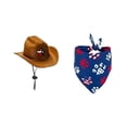 thumbnail image 2 of erdimoy Patriotic Cowboy Hat & Bandana Set for 23 Inch Porch Goose, 4th of July Lawn Goose Outfit, Patriotic Porch Decor for Garden Goose, 2 of 6