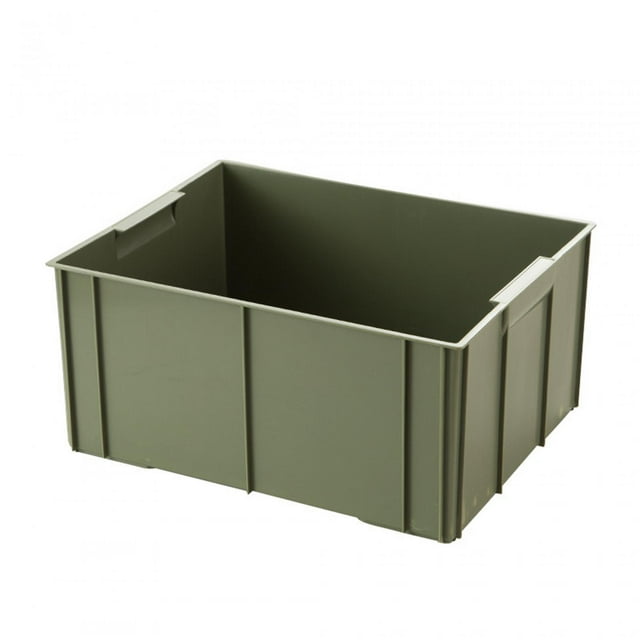 Boîte de Rangement Durable Conteneur de Stockage Multifonctionnel pour Véhicule Récréatif Garage Camping Vert 35.5x28x17cm