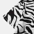thumbnail image 7 of Inglocry Men's Hawaiian Zebra Print Shirt Button Up Short Sleeve Collar Animal Print Shirt Tops Cheetah Print Tops Zebra L, 7 of 7