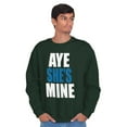 thumbnail image 5 of Aye She Mine Boyfriend Girlfriend Men's Crewneck Sweatshirt Brisco Brands X, 5 of 5