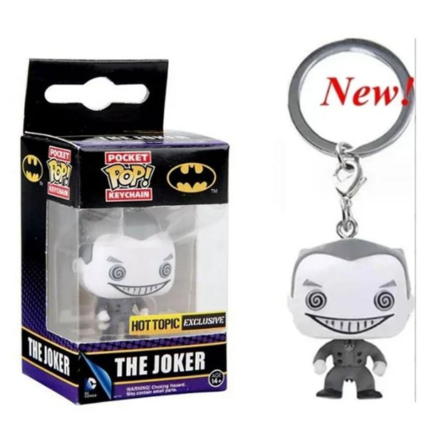 2025 Llaveros de bolsillo Funko de 14 estilos, Joker, jugador, Harley Quinn, patinador, llavero, figuras de acción, colección, modelo, juguetes para regalo