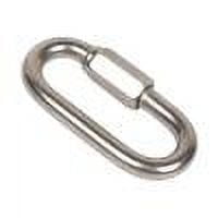 Gancho de mosquetón de escalada de cadena de eslabones rápidos con bloqueo de tornillo de acero inoxidable (M10)