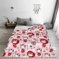 thumbnail image 2 of Lsque Sanrio Pattern Fuzzy Fleece Throw Blanket Extra Large,Super Soft,Fluffy and Warm Blankets for Couch,Bed,All Season Use (40"x30"), 2 of 7