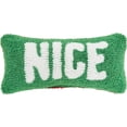 thumbnail image 2 of C&F Hooked Throw Pillow, Naughty & Nice (C44461027), 2 of 6