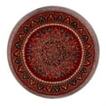 thumbnail image 5 of Butler Specialty Company Imani 17" Round Hand Painted Iron Drum Side Table - Red, 5 of 6