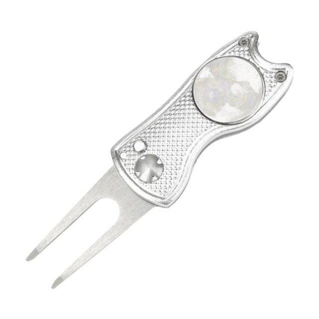 Herramienta de reparación de Golf Sunnimix Plegable con botón Plata