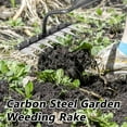 thumbnail image 4 of Gardenia Iron Weeding Rake, Iron Rake 2.0, 5/6/7/8 Teeth Carbon Steel Garden Weeder Rakes, Weeding Rakes for Dethatching, Gardening and Backyard Lawn Loosening Weed Tools (7 Tooth), 4 of 8
