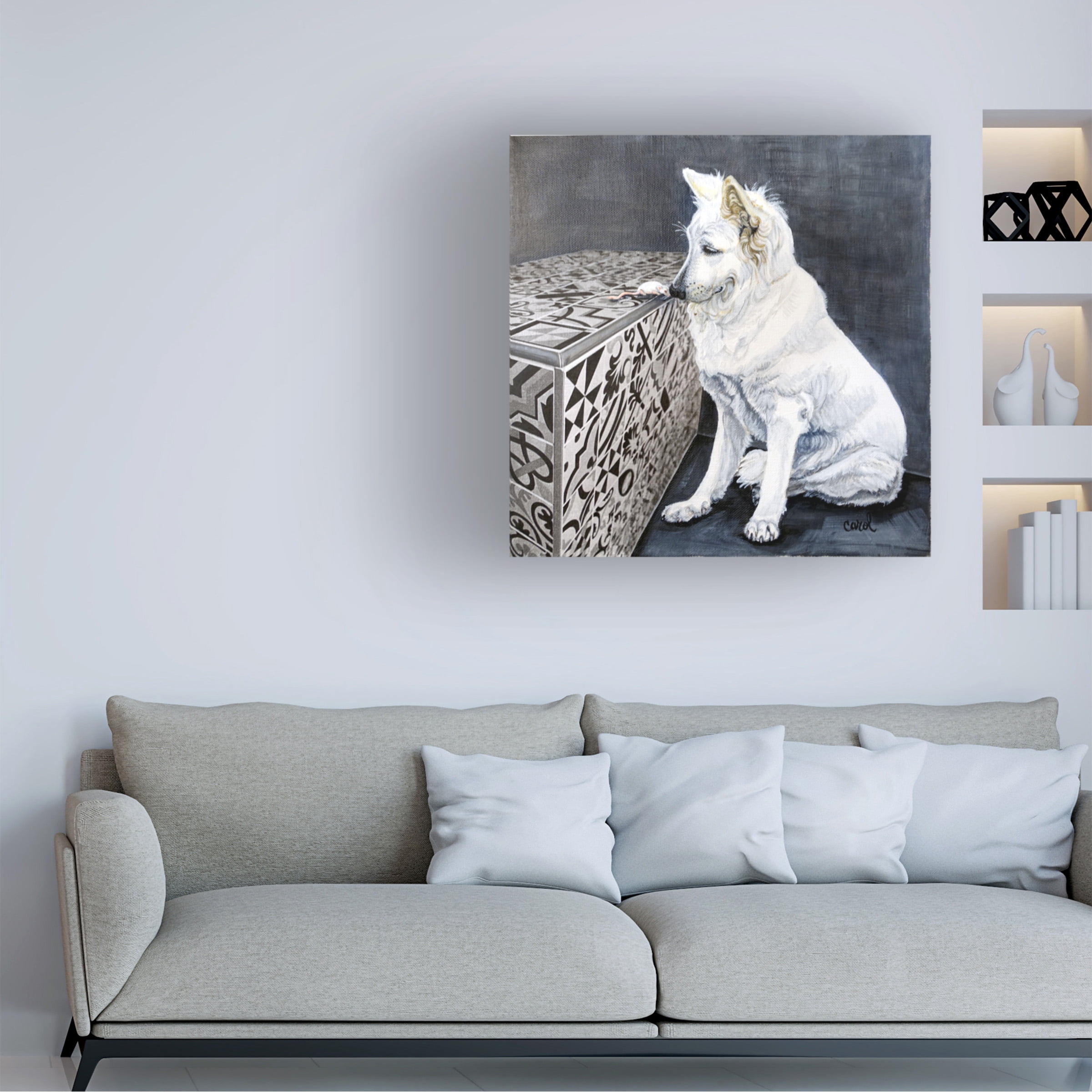 Carol Dillon 'Playful Pup I' Canvas Art