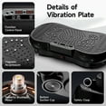 thumbnail image 6 of LNOW Full Body Vibration Plate Exercise Machine for Fat Burner, Christmas Gifts Shake Plate with Bluetooth & Massege Pedals, Workout Vibration Platform for Home Fitness, 400lbs, 6 of 12