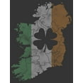 thumbnail image 2 of Men's Lost Gods St. Patrick's Day Ireland The Emerald Isle Graphic Tee Charcoal Heather Small, 2 of 5