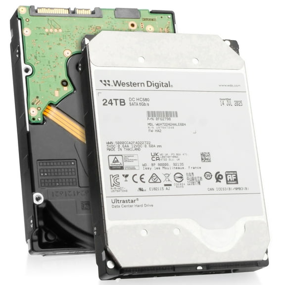 Restored Western Digital Ultrastar DC HC580 WUH722424ALE604 0F62798 24TB 7.2K RPM SATA 6Gb/s 512e 3.5in Enterprise Hard Drive (Refurbished)