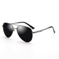 thumbnail image 3 of Retro Polarized Sunglasses for Men and Women Metal Frame with UV400 Protection High UV Protection Vintage Sun Glasses, 3 of 5
